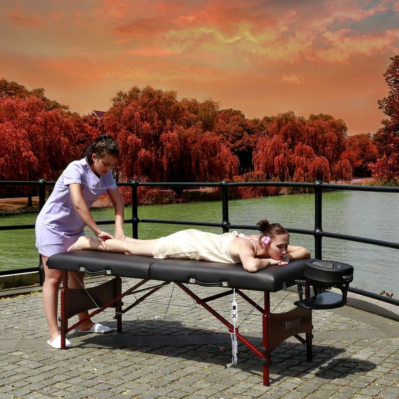 Master Massage 70cm Roma Portable Massage Table Package with THERMA-TOP