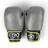 PVC Sparring Gloves (Green/Grey) - 10oz